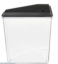 Aqua Culture 1-gallon plastic aquarium with black lid and clear body