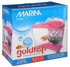 Marina 1.7-Gallon Cool Goldfish Kit, Pink