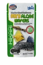 Mini tropical algae wafers pouch with fish and coral graphics, green package