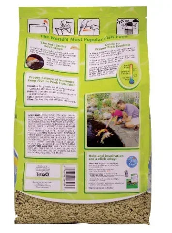 TetraPond Pond Sticks 3.7 Pounds, Pond Fish Food, for Goldfish and Koi