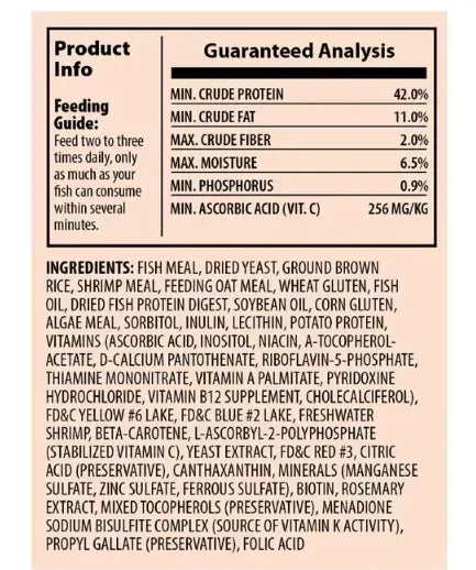 Tetra tetrafin vitamin c-enriched goldfish food flakes