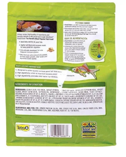 TetraPond Pond Sticks 1.72 Pounds, Pond Fish Food, For Goldfish And Ko