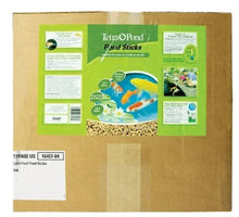 Pond fish food box with green label and goldfish image
