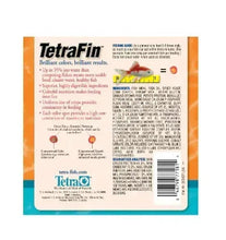 TetraMin tropical crisps package back with feeding directions and ingredient list