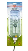 Kaytee Flat-Bac water bottle with clear tank and metal sipper