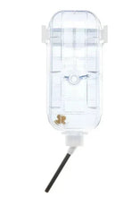 Flat-Bac water bottle, clear reservoir with metal sipper and black tube