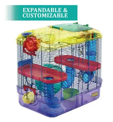 Kaytee Critter Trail Two Level Habitat for Pet Dwarf Hamsters, Gerbils or Mice