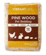 Vibrant Life pine wood pet bedding, 141 L, compact litter block