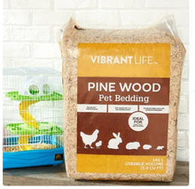 Pine wood pet bedding, 141 L, packaged litter with animal icons