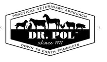 Dr. Pol down to earth products logo badge with animal silhouettes and Since 1971