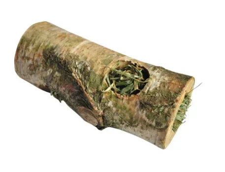 A&E Cage Small Animal Birch Tunnel with Hay - Medium