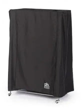Black birdcage cover with side panels and base grommets