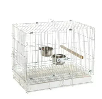 Prevue Pet Products Travel Cage, White