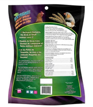 Millet spray bird treat pouch, back panel with feeding directions and barcode