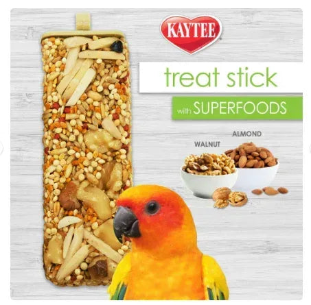 Kaytee Avian Superfood Treat Stick, Almond & Walnut, 5.5 ounces