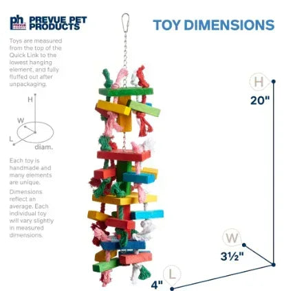 Prevue Pet Products Bodacious Bites Tower Bird Toy, 60960