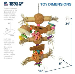 Prevue Pet Products Bodacious Bites Bamboo Shoots Bird Toy