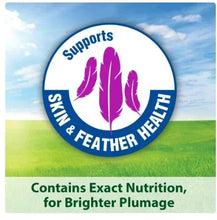 Skinny & feather health support badge with purple feather icons