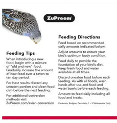 ZuPreem Smart Selects Everyday Feeding Bird Food for Small Birds, 2 lb bag