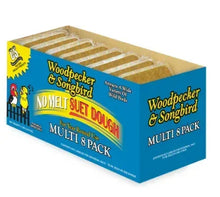 No-melt suet dough wild bird food multi-pack box, Woodpecker & Songbird, 8-pack