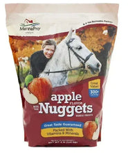 Apple-flavor horse treat bag with bite-size nuggets, 4 lb