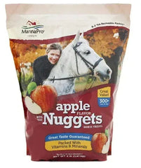 Manna Pro Bite-Size Apple Flavor Nuggets Treats for Horses 4lbs.