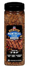 Montreal steak seasoning bottle with black cap, Grill Mates label