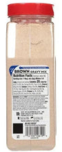 McCormick Brown Gravy Mix bottle back label with nutrition facts