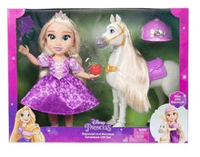 Boxed princess doll adventure set with purple gown doll and white pony companion