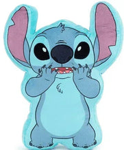 Blue Stitch character throw blanket with large ears and smile