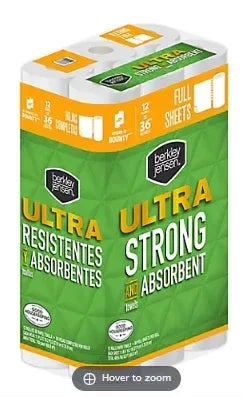 Berkley Jensen Ultra Full Sheet Paper Towels, 12 ct./80 Sheets