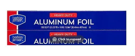 Berkley Jensen 18" Heavy-Duty Aluminum Foil, 2 pk./150 sq. ft.