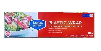 Berkley Jensen 18" x 3,000' Plastic Film Wrap - Clear