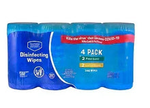 Disinfecting wipes 4-pack, blue wrap, Berkley Jensen