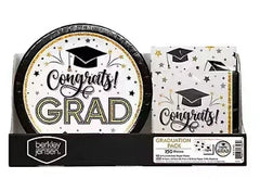 Berkley Jensen Grad Time Party Pack with 10" Plates and Napkins, 150 ct.