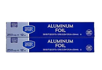 Berkley Jensen Aluminum Foil, 2 pk./250 sq. ft.