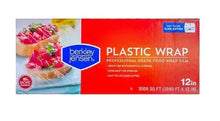 Clear plastic wrap roll, 12 in x 3,000 ft, Berkley Jensen