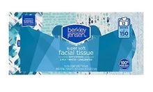 2-ply facial tissue multipack box set, 12 boxes, blue packaging