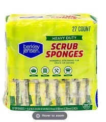 Berkley Jensen Heavy Duty Cellulose Scrub Sponges, 27 ct.