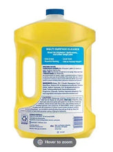 Mr. Clean multi-surface cleaner 101 fl oz bottle, back label and directions