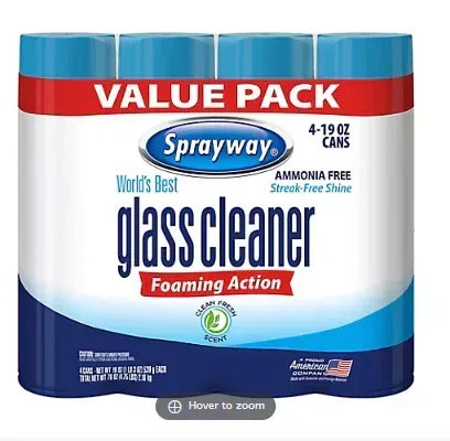 Sprayway Glass Cleaner, 4 pk./ 19 oz.