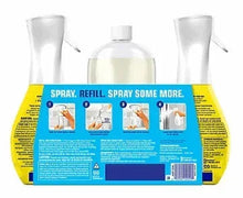 Cleaning mist refill bundle with large refill bottle and two spray bottles
