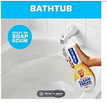Deep cleaning mist spray bottle dispensing for bathtub and surfaces