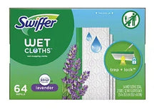 Wet mopping cloths box, lavender scent, 64 count.
