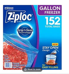Ziploc Gallon Freezer Bags, 152 ct.