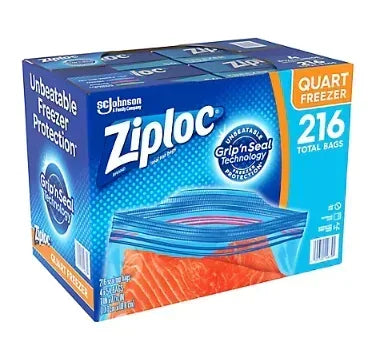 Ziploc Quart Freezer Bags, 216 ct.