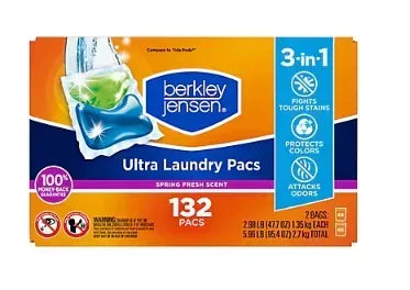 Berkley Jensen Spring Fresh Ultra Laundry Pacs, 132 ct.
