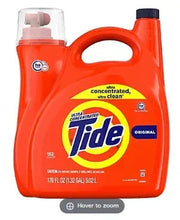 Tide Original liquid laundry detergent jug, 170 fl oz, orange, HE compatible