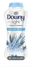 Downy Light in-wash laundry scent booster beads, Ocean Mist fragrance, 34 oz bottle
