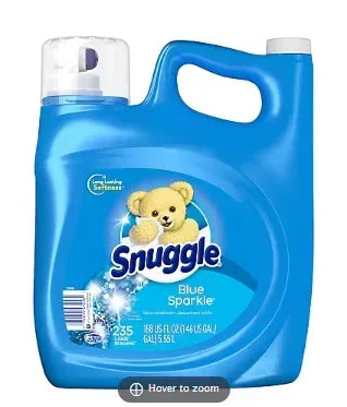 Snuggle Blue Sparkle Liquid Fabric Softener, 188 oz.